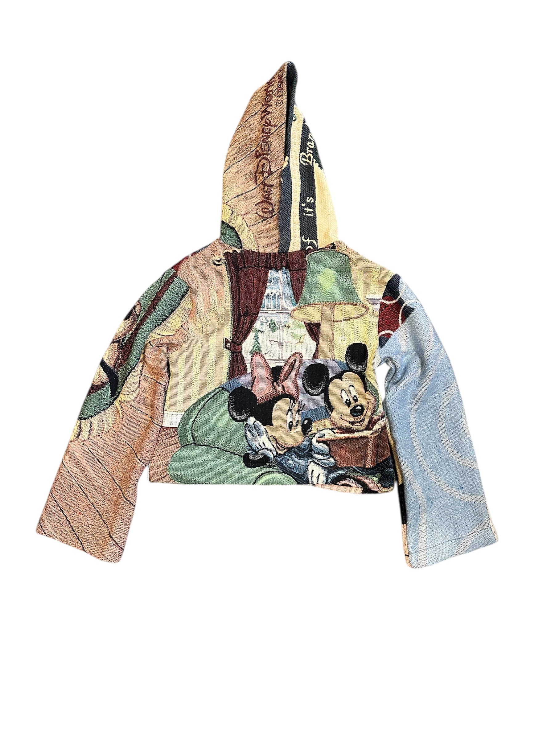 Size S 1/1 Mickey tapestry hoodie