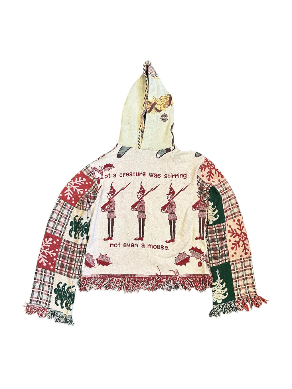 Size M 1/1 Christmas soldier tapestry hoodie