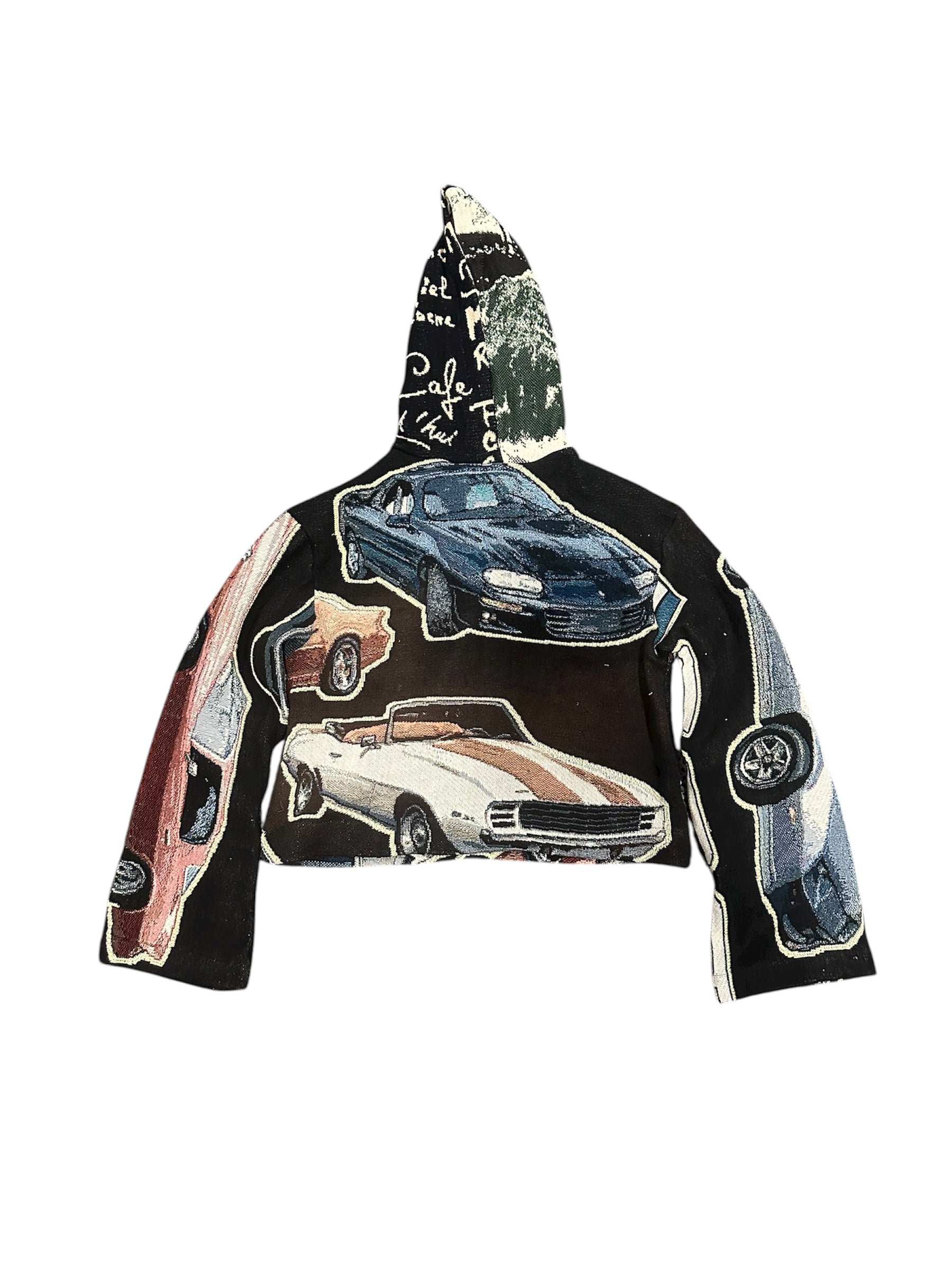 Size M 1/1 camaro tapestry hoodie