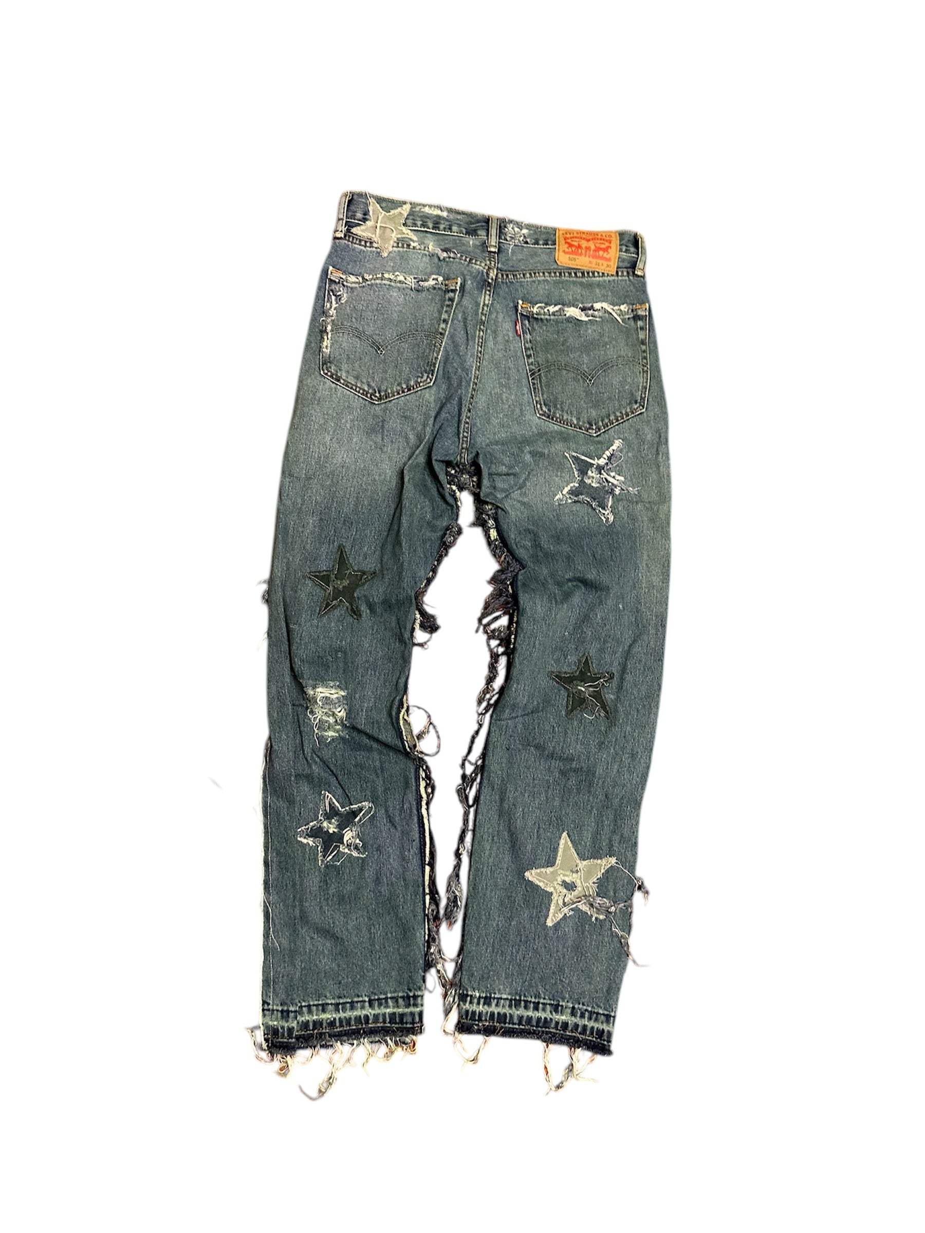 Teal Star Jeans