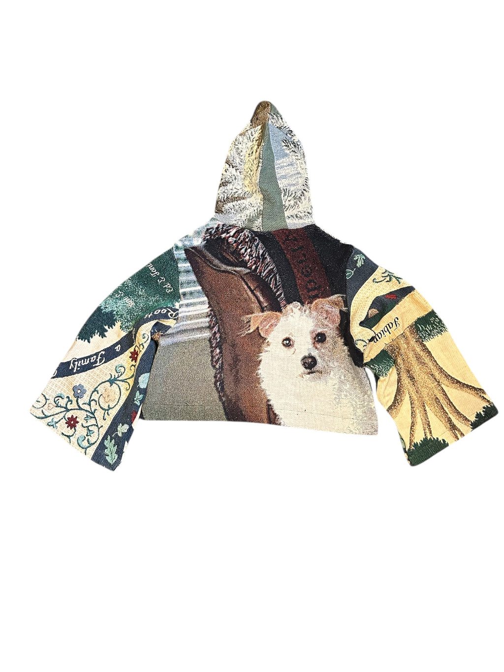 Size L 1/1 baby wolves tapestry hoodie