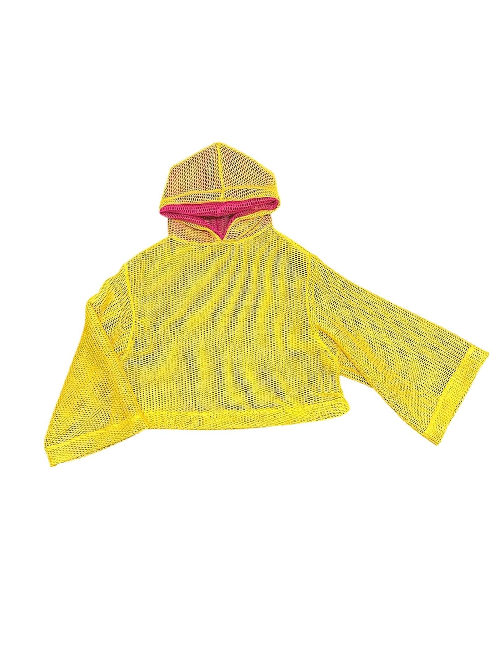 1/1 oversized rubber duck & beets mesh hoodie
