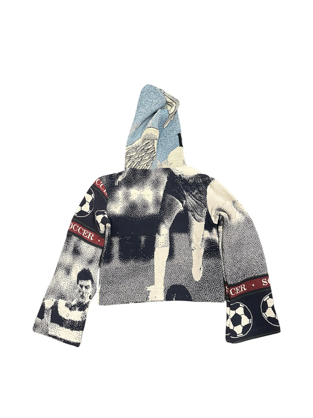Size M 1/1 soccer tapestry hoodie