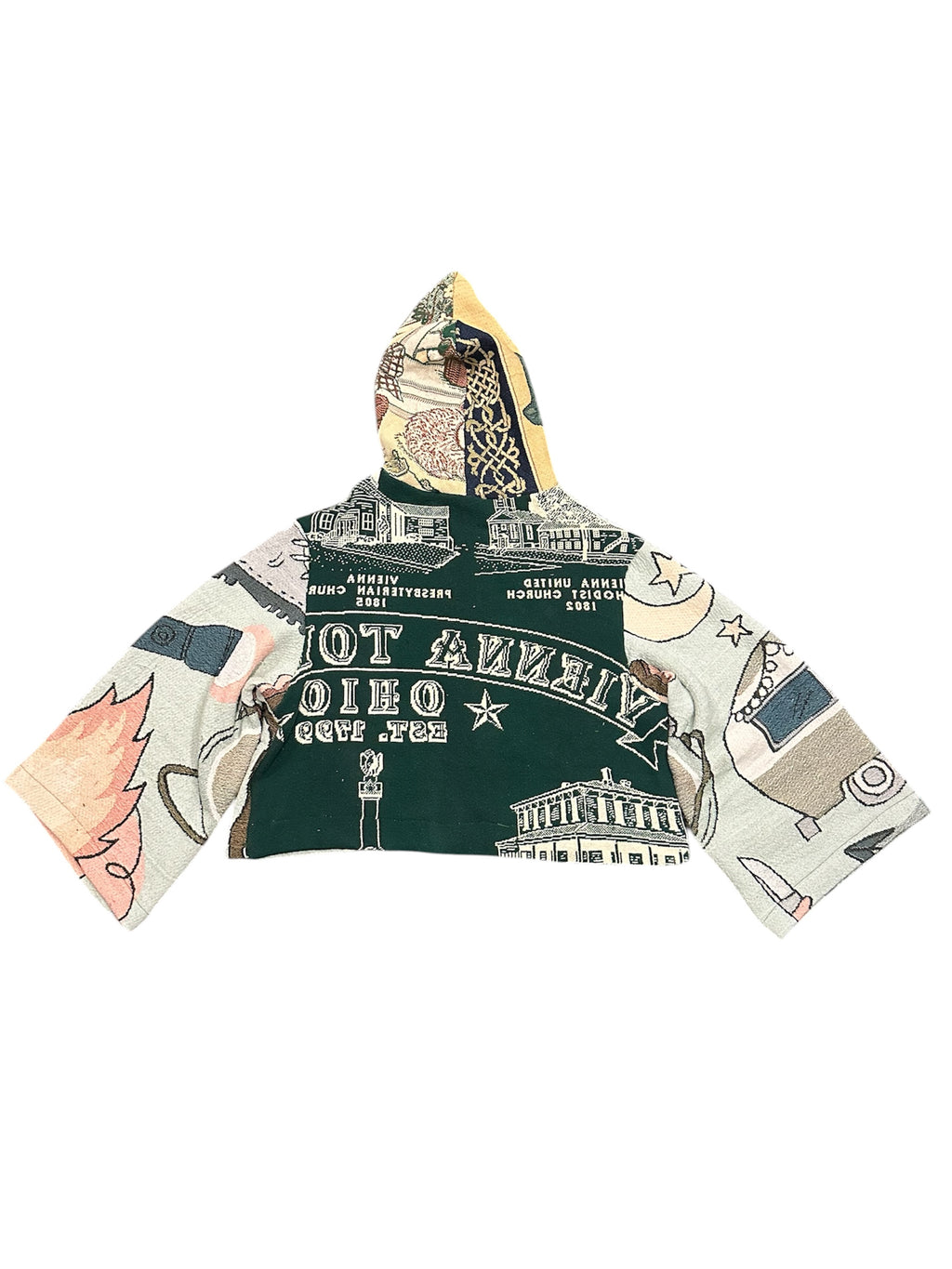 Size L 1/1 I love camping tapestry hoodie