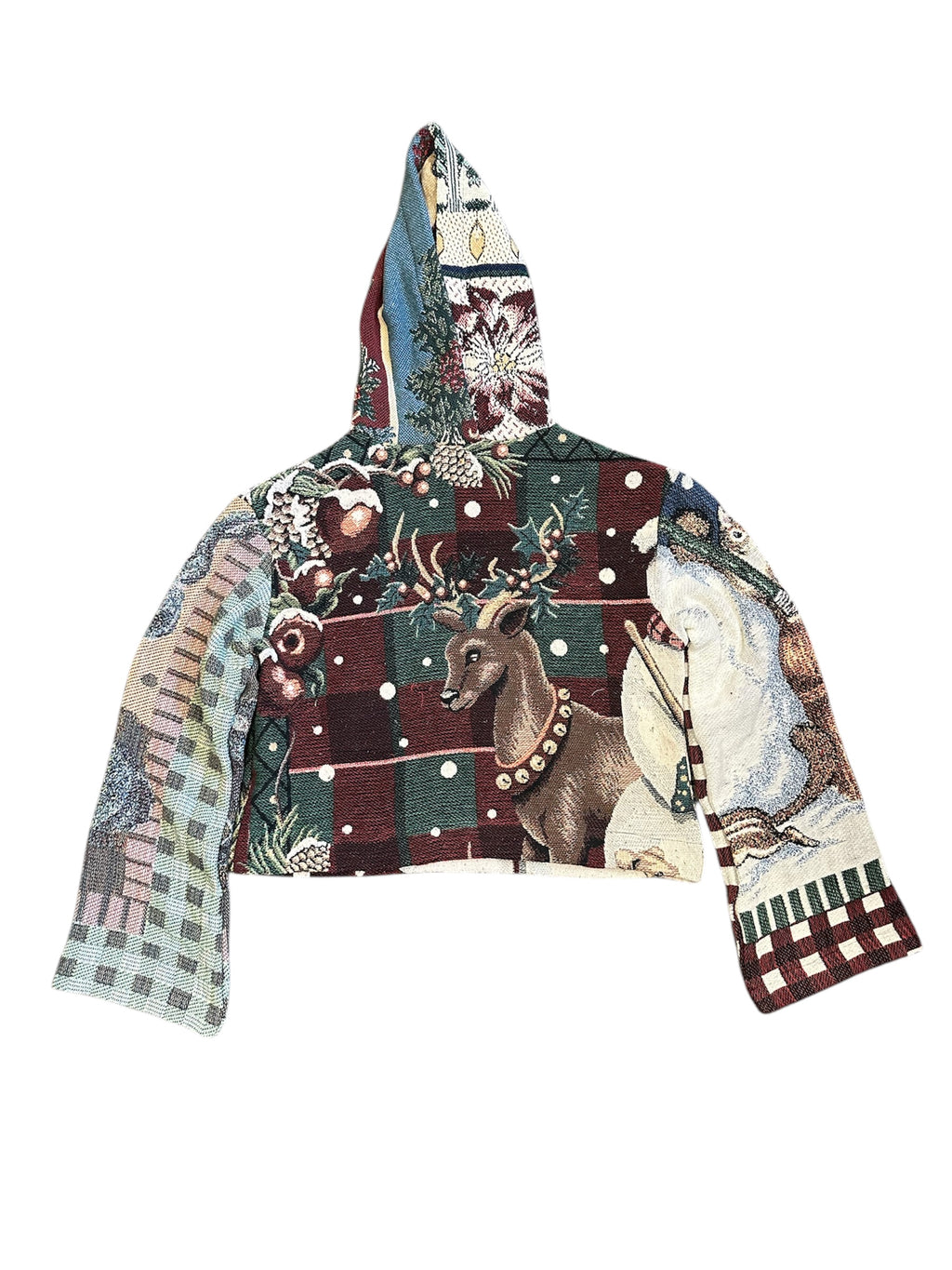 Size M 1/1 reindeer tapestry hoodie