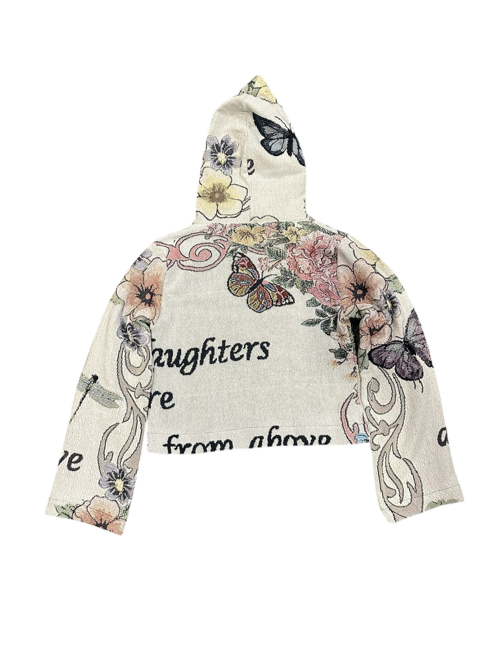 Size S 1/1 grandma tapestry hoodie