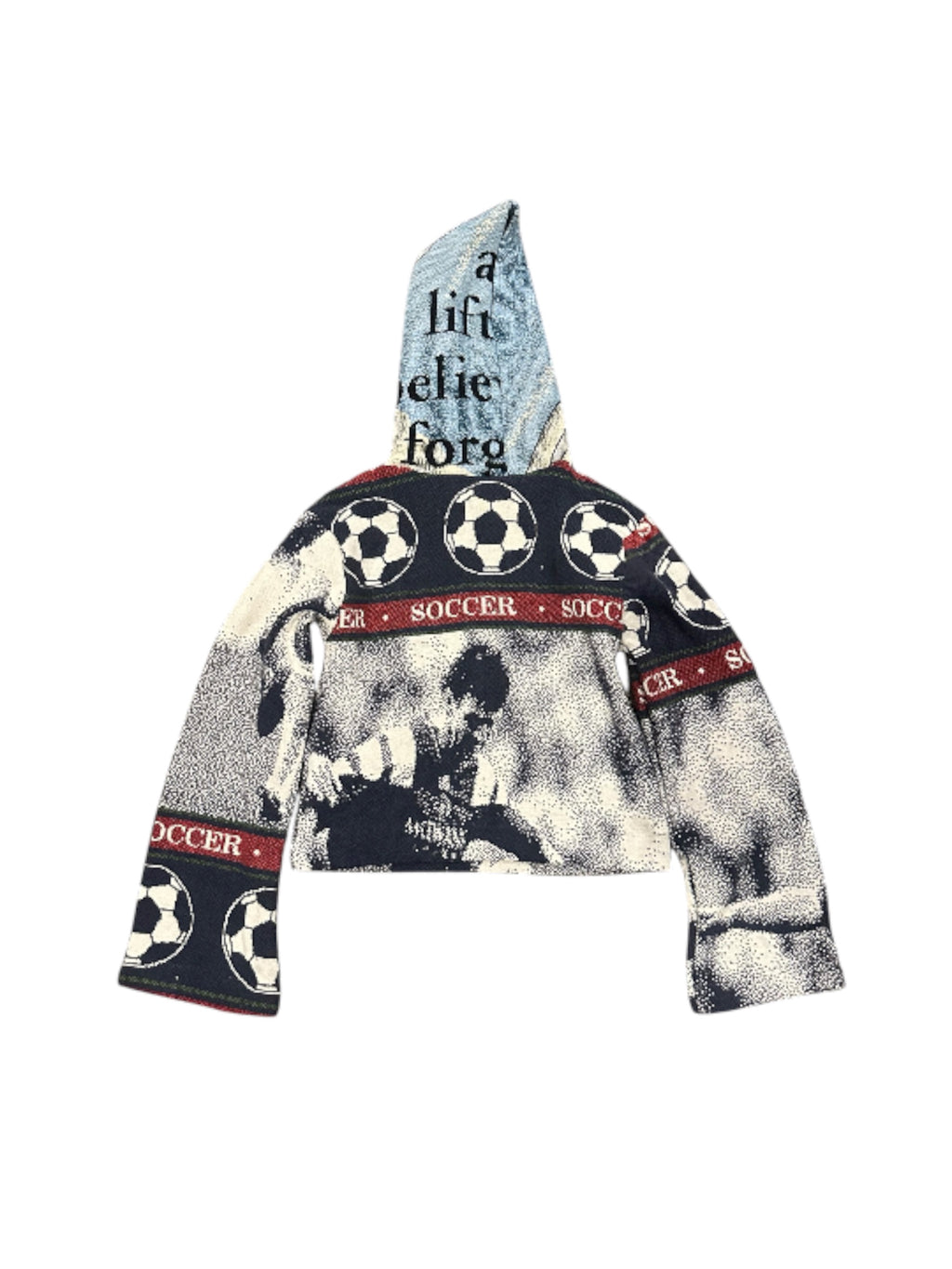 Size M 1/1 soccer tapestry hoodie