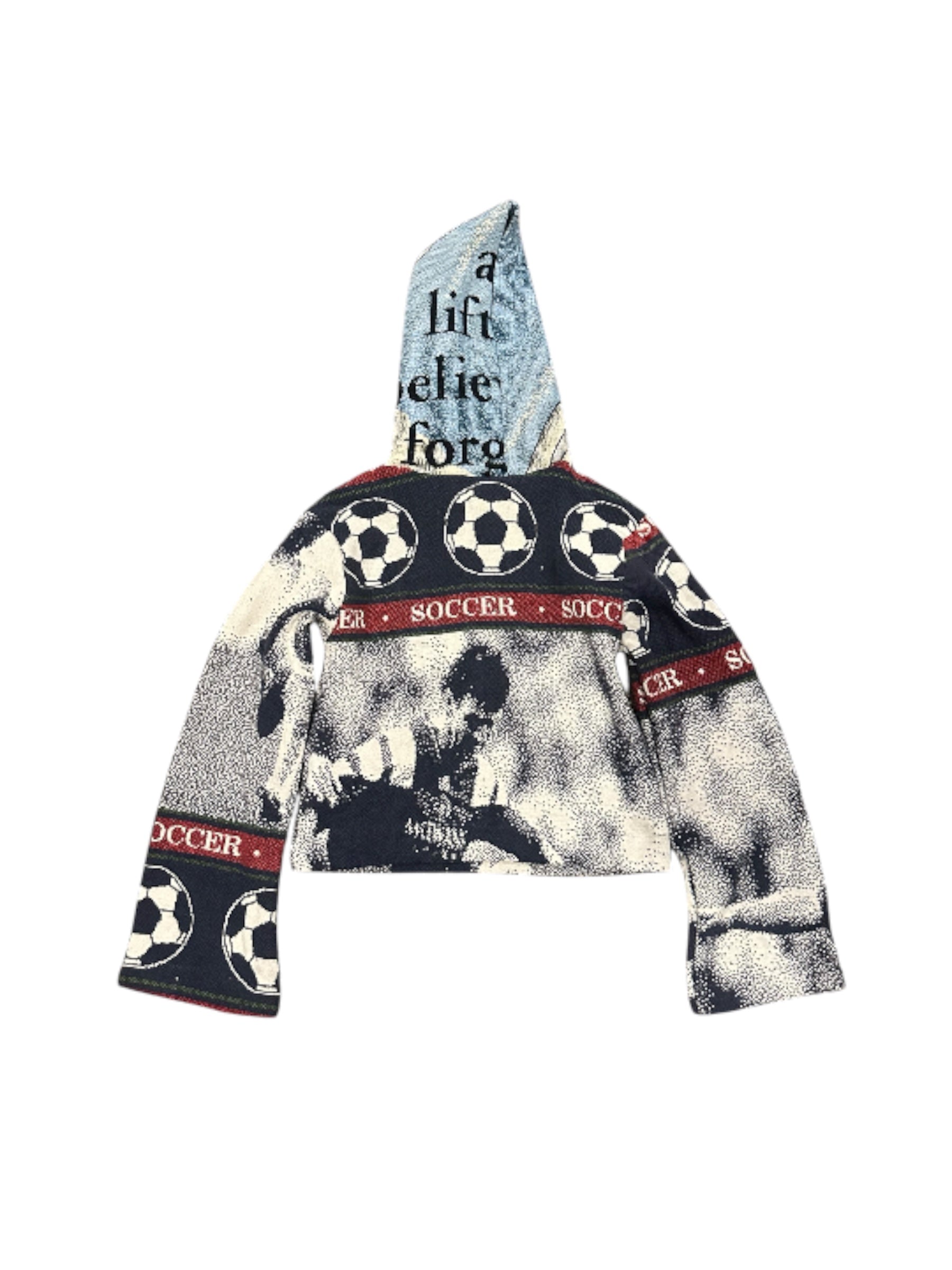 Size M 1/1 soccer tapestry hoodie