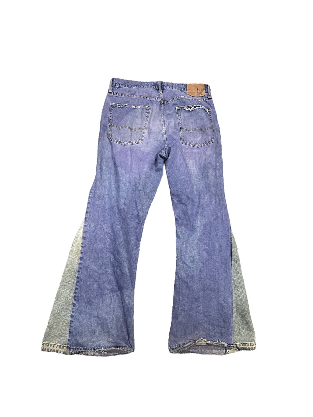 Size 33 two tone flare jeans