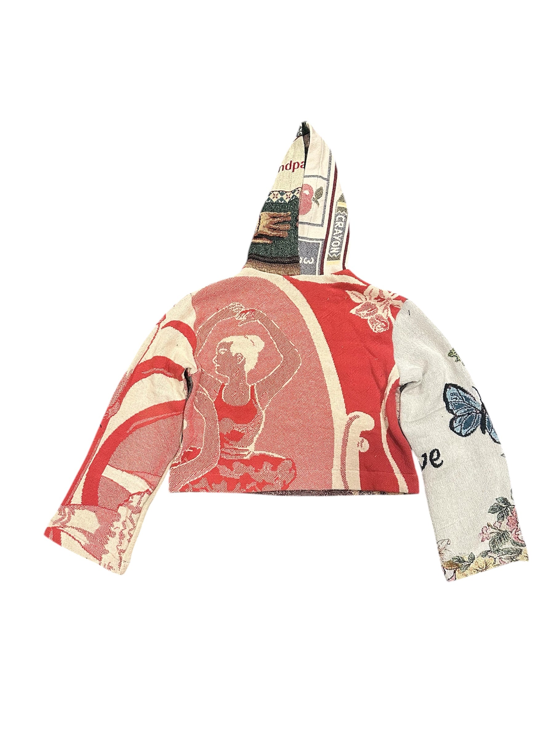 Size M 1/1 red ballet tapestry hoodie