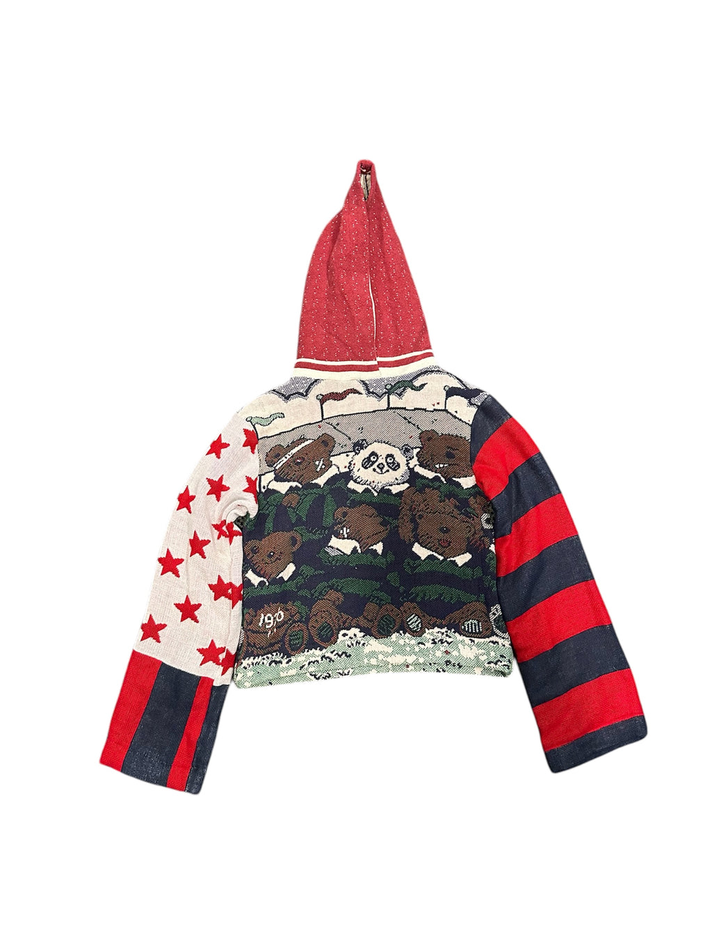 Size S 1/1 hockey animals tapestry hoodie