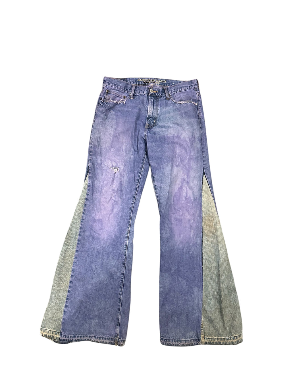 Size 33 two tone flare jeans