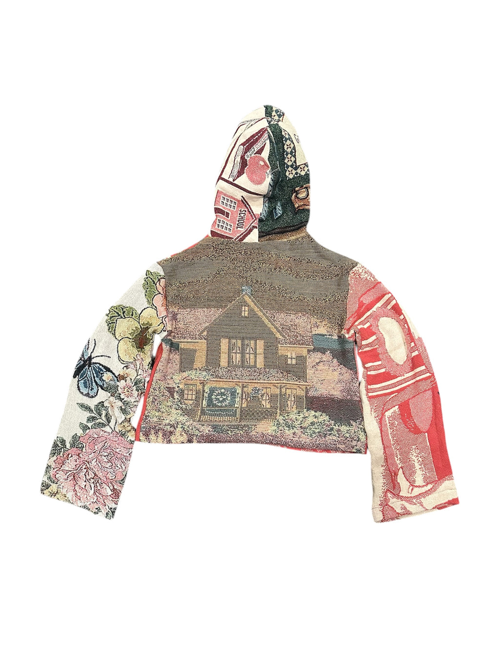 Size M 1/1 red ballet tapestry hoodie