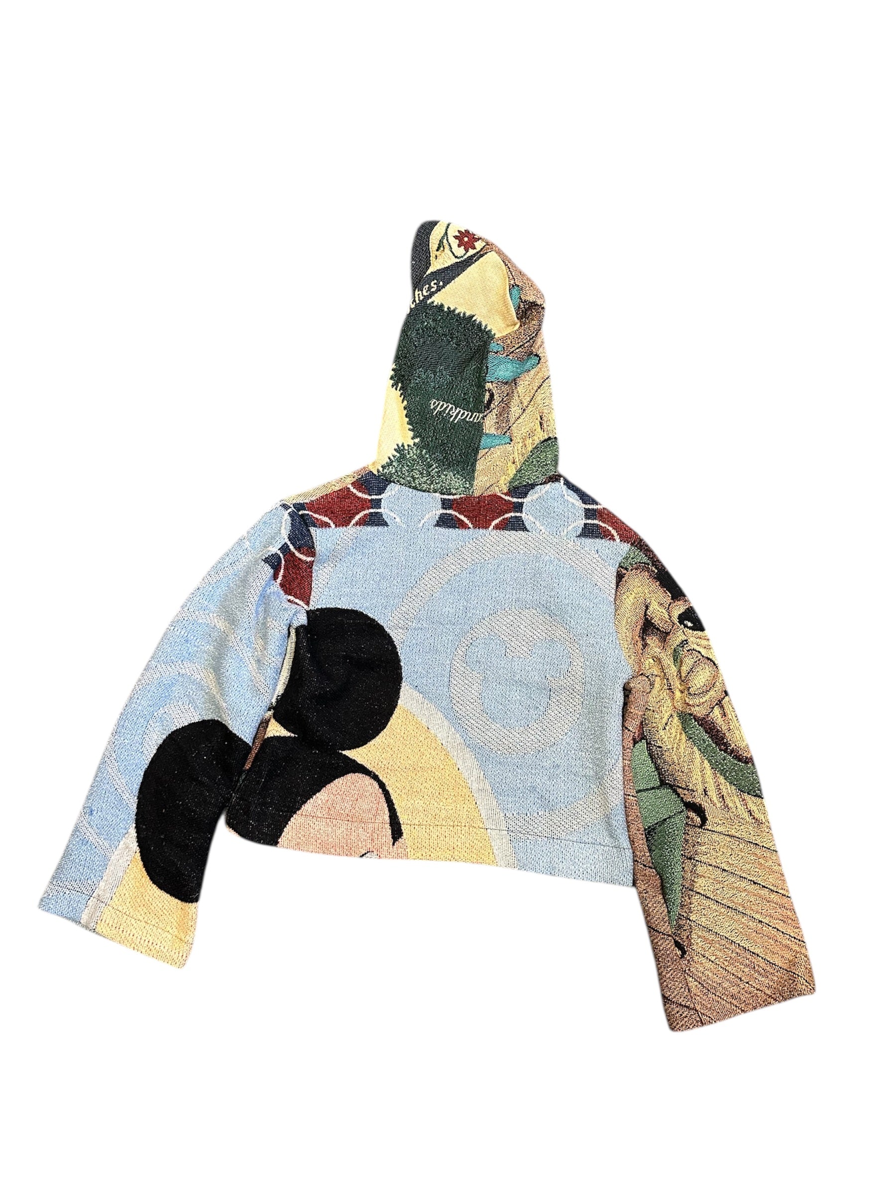 Size S 1/1 Mickey tapestry hoodie