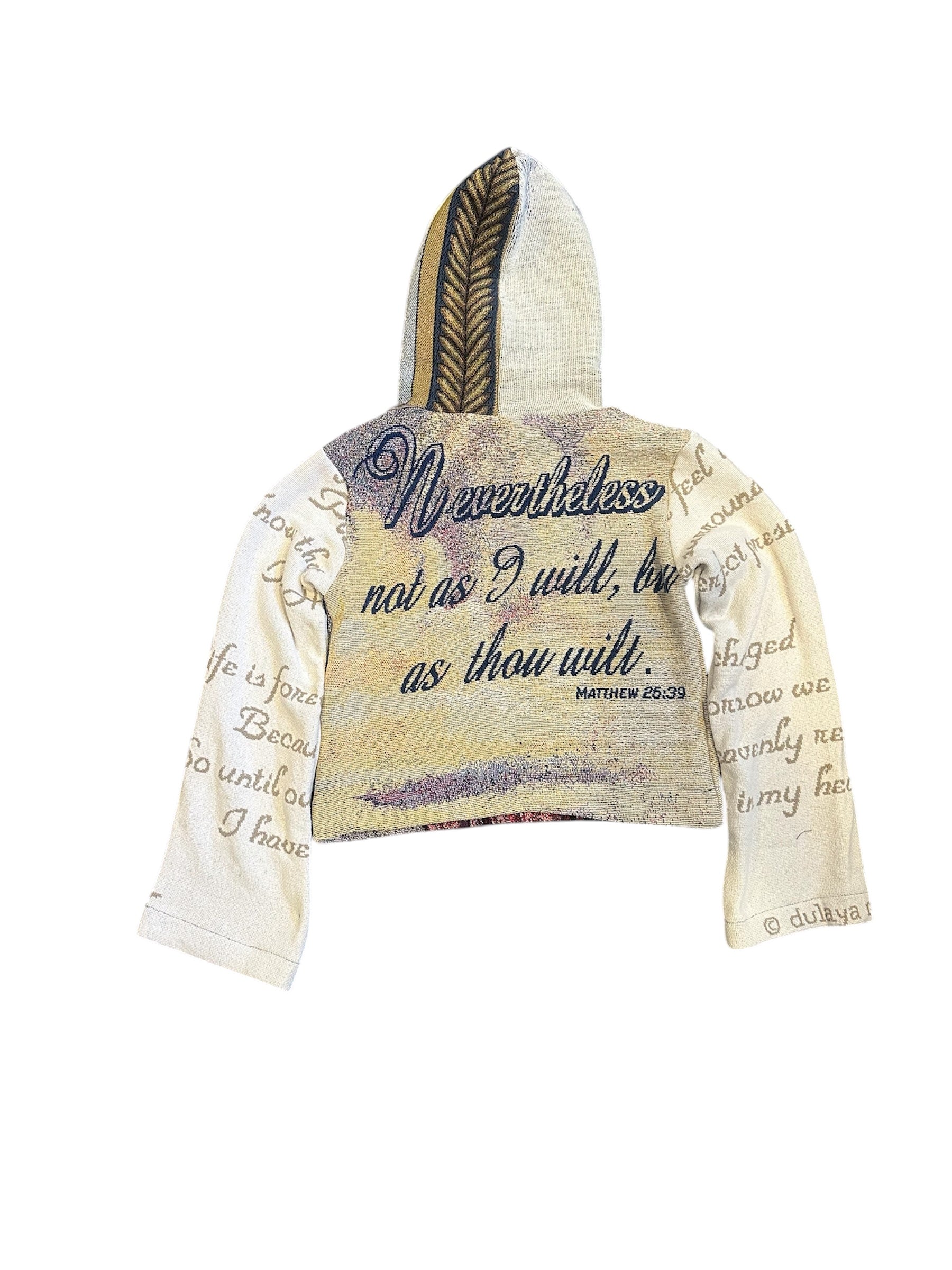 Size S 1/1 Jesus tapestry hoodie