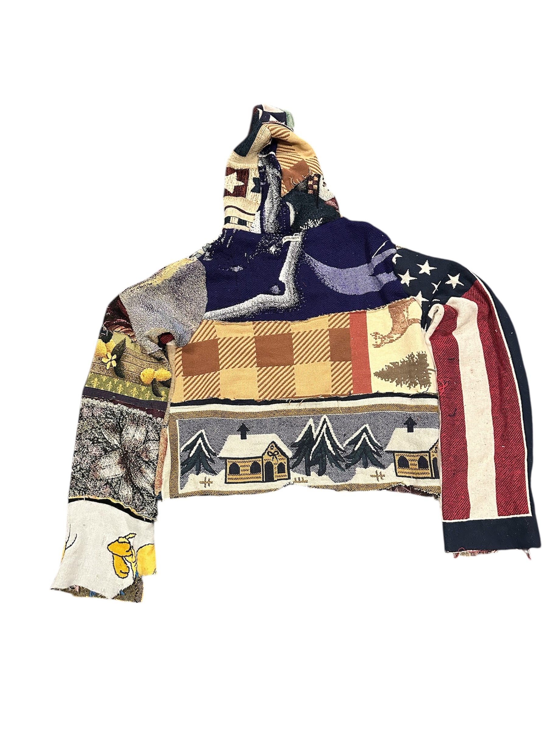 Size L 1/1 smash tapestry hoodie