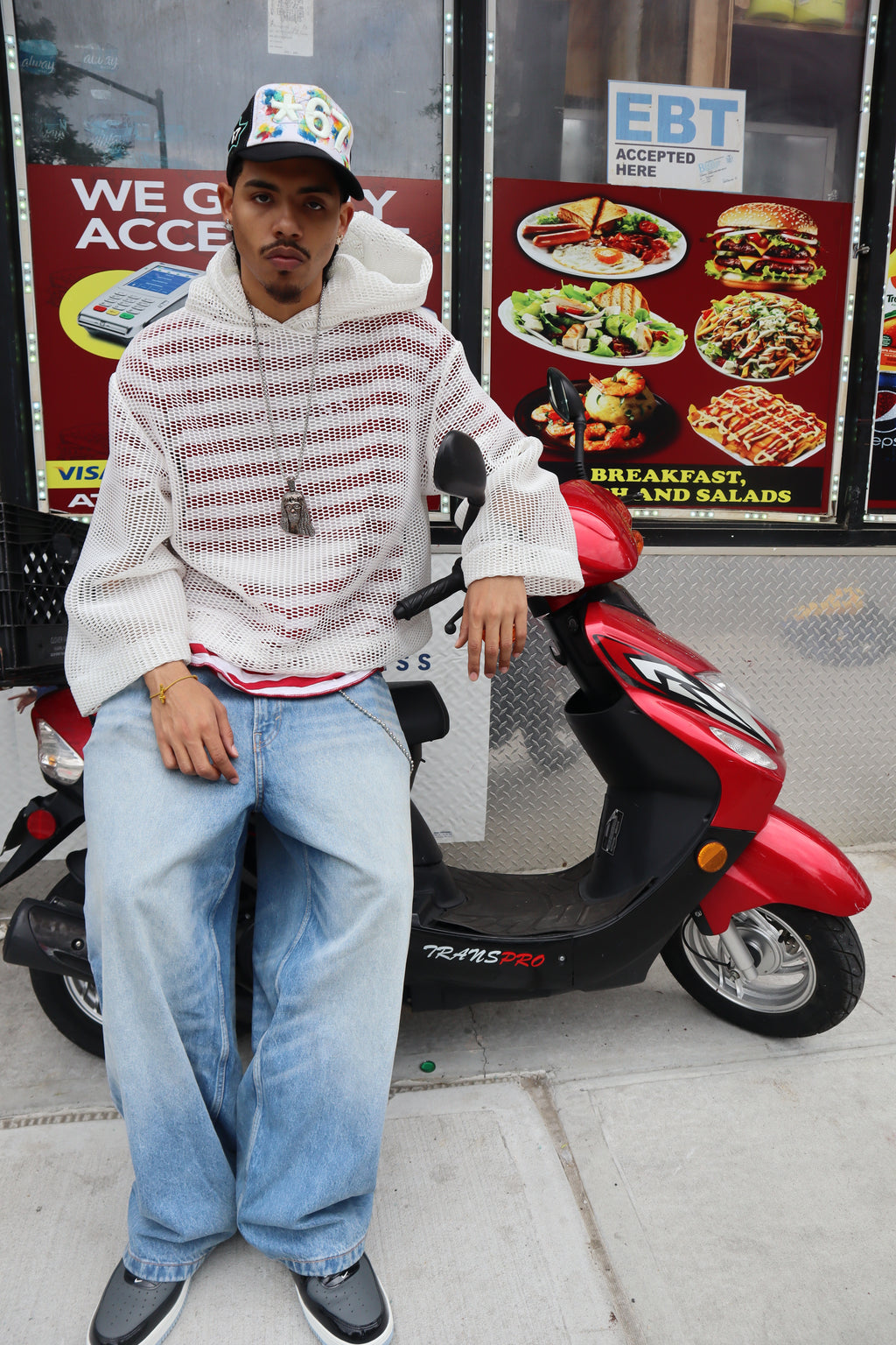 0602 ice cream mesh hoodie