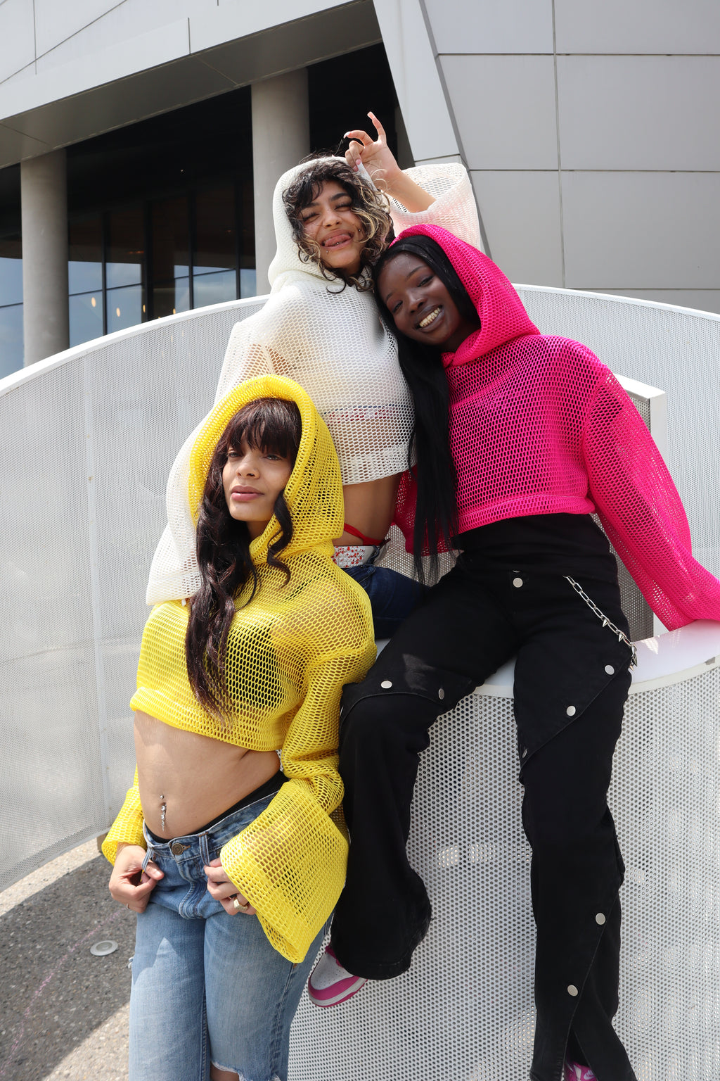 0602 beets cropped mesh hoodie