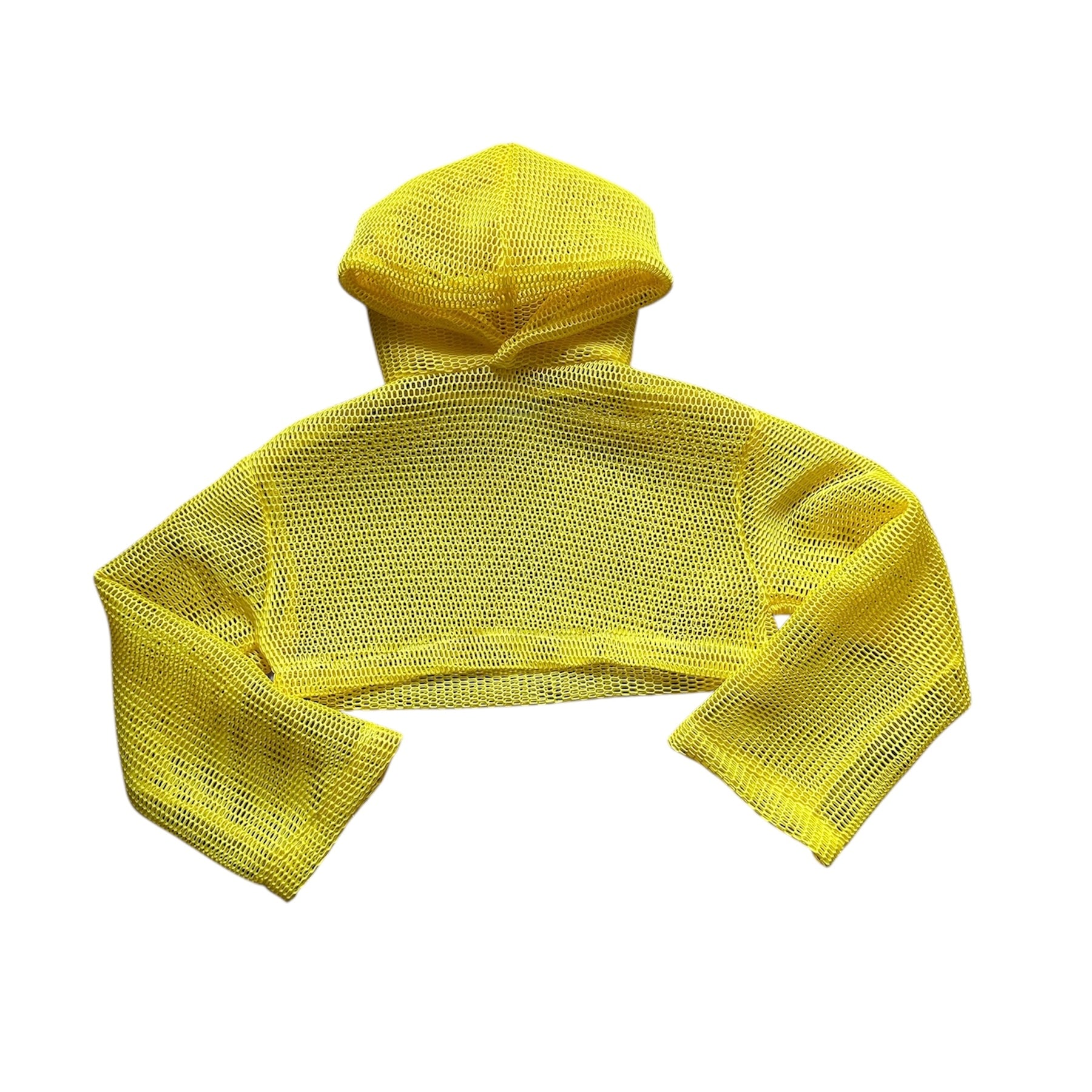 0602 ice cream cropped mesh hoodie